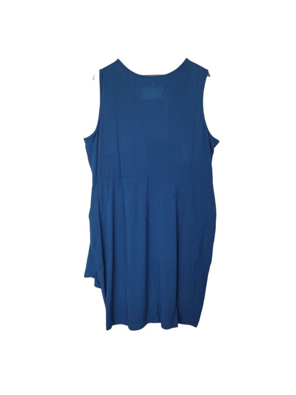 Betabrand Faux Wrap Dress Womens Size 2X Blue Pockets NWT - Picture 2 of 6